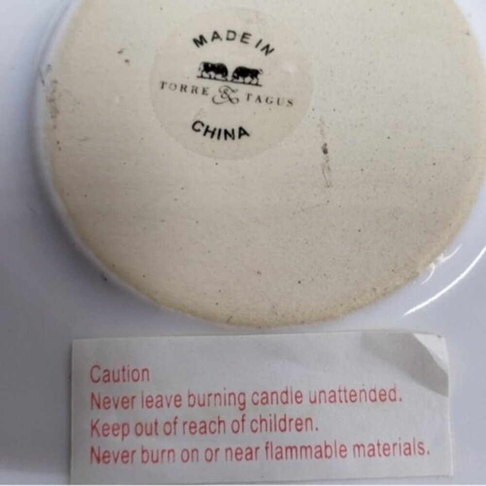 🔷️Torre & Tagus Tealight Holder Wax Melter Oil Diffuser White Ceramic - Picture 11 of 13